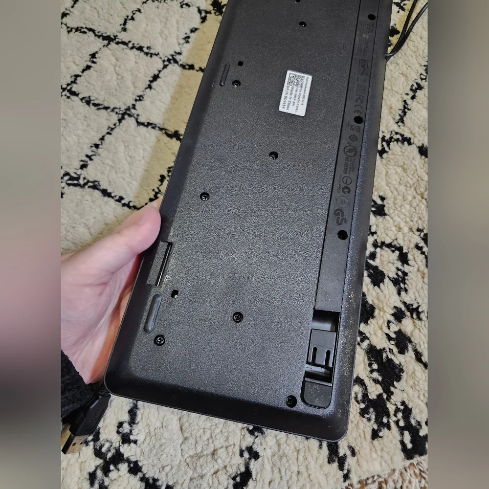 Dell Black Wired Keyboard